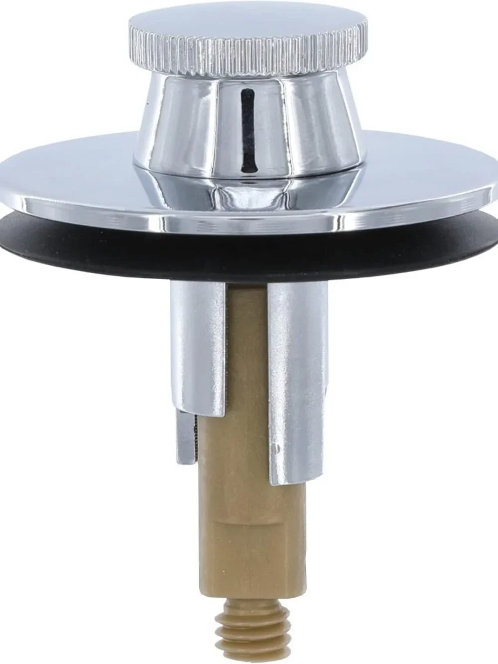 Chrome Lift & Turn Bathtub Drain Stopper - Easy Install, Durable & Stylish